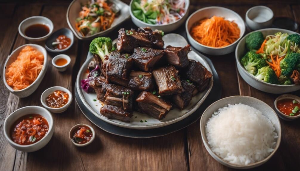 asian beef ribs sides