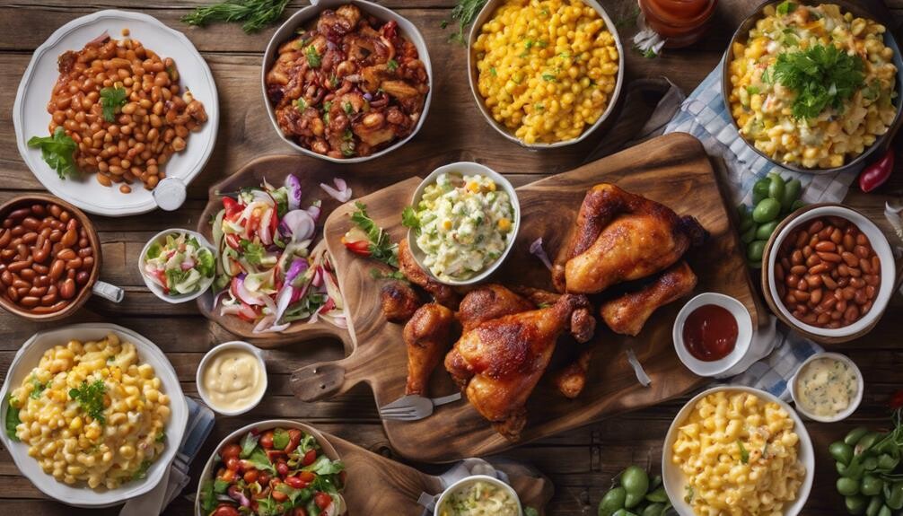 bbq chicken legs sides