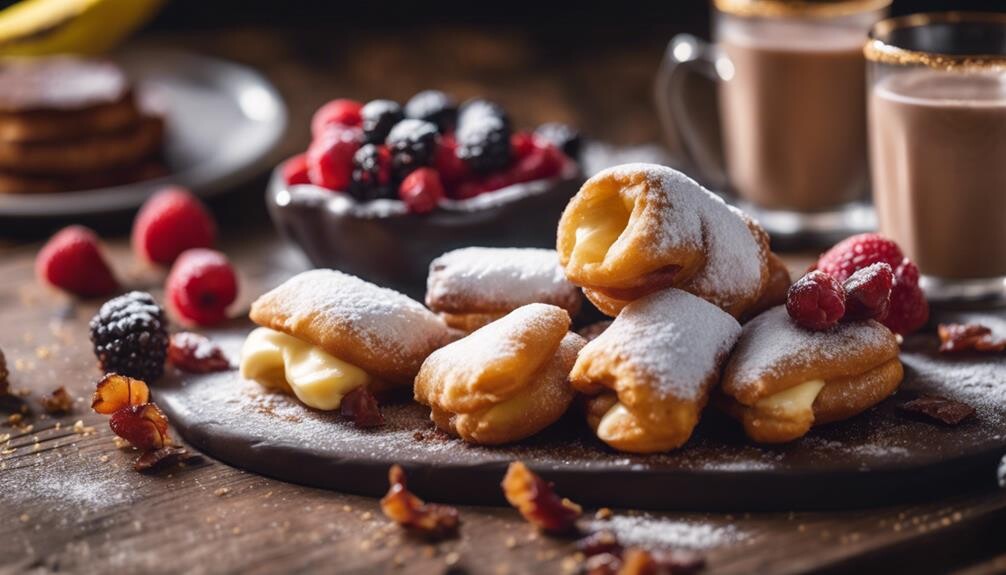 beignets and tasty sides