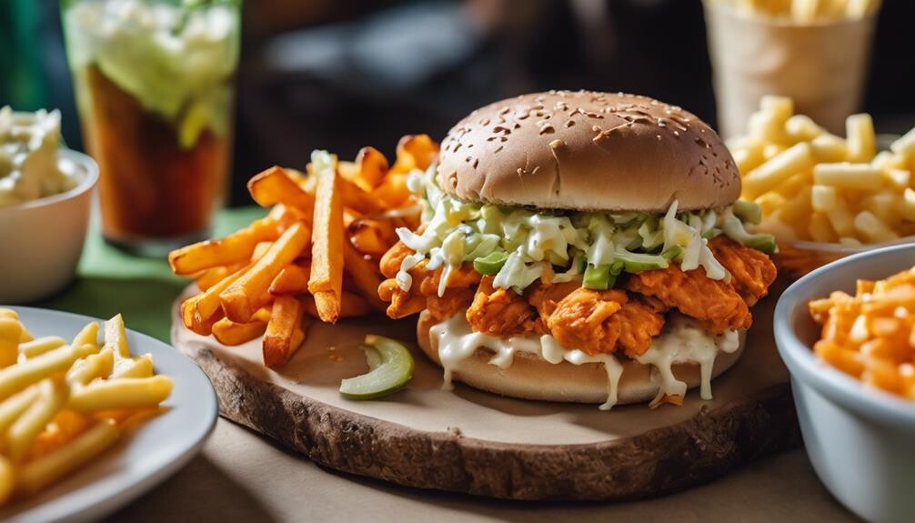 buffalo chicken sandwich sides