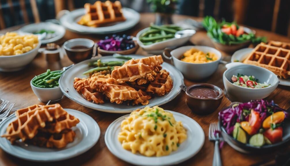 chicken and waffles sides
