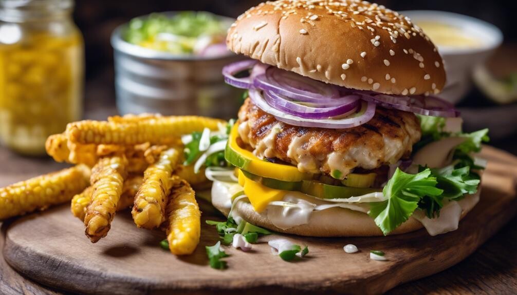 chicken burger side dishes