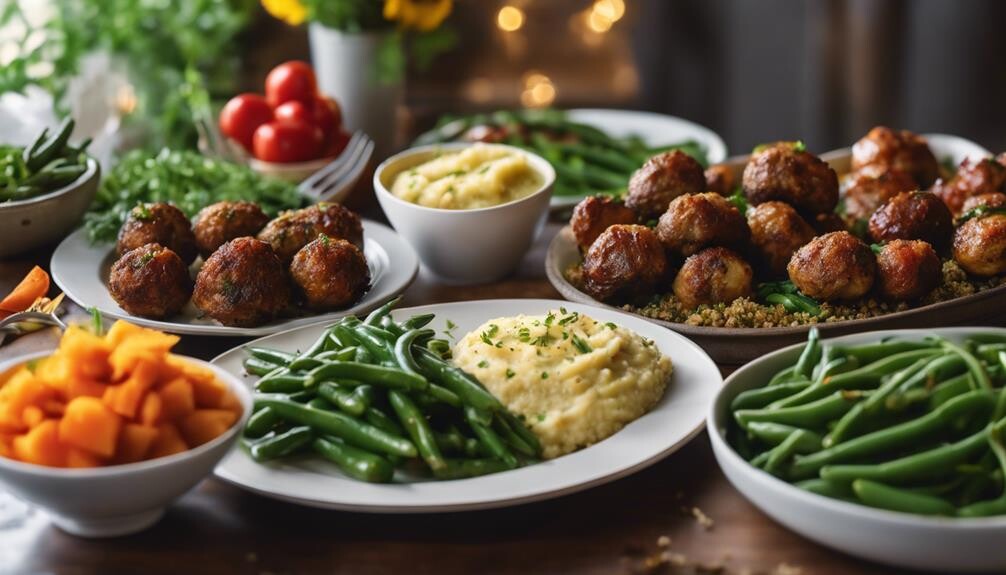 chicken meatballs side dishes