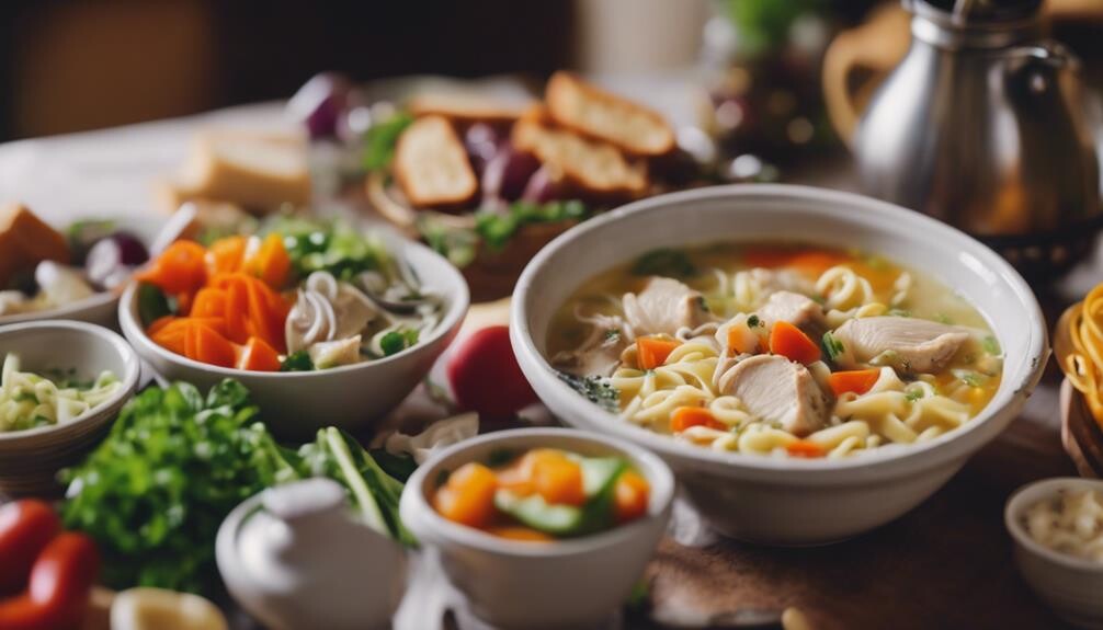 chicken noodle soup sides