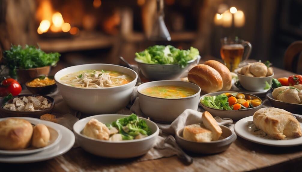 chicken noodle soup sides