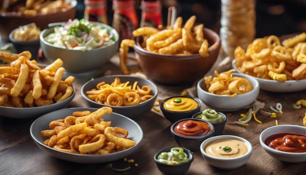 chili cheese fries accompaniments