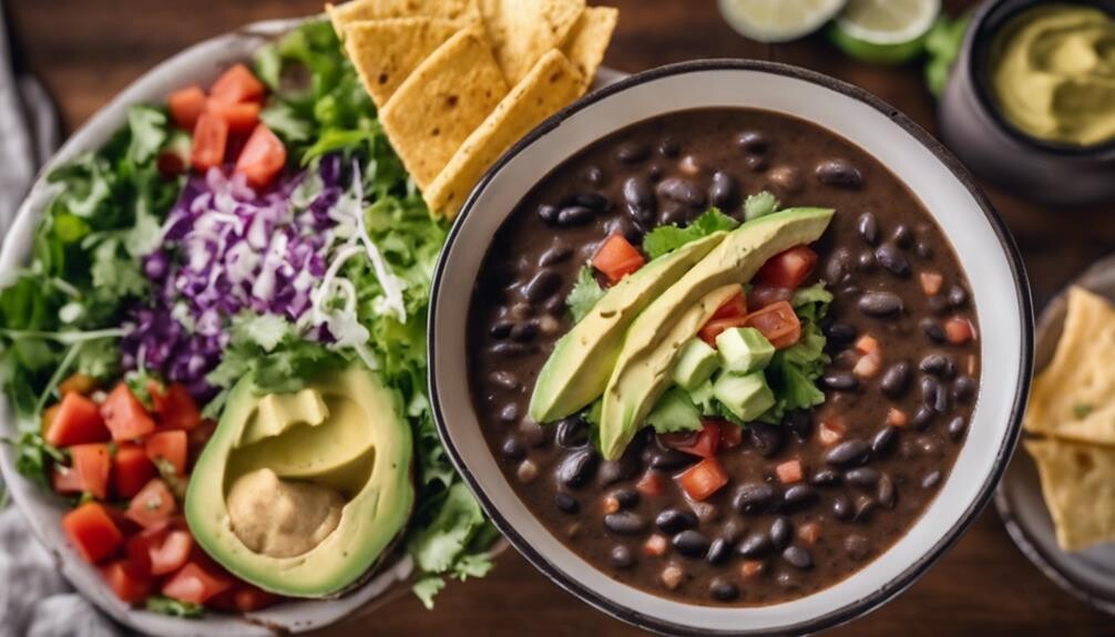 complement black bean soup