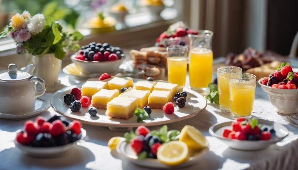 complement lemon bars with