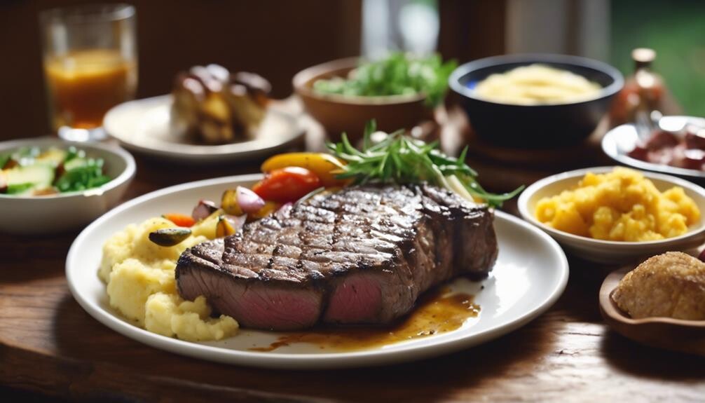 complement tritip with sides