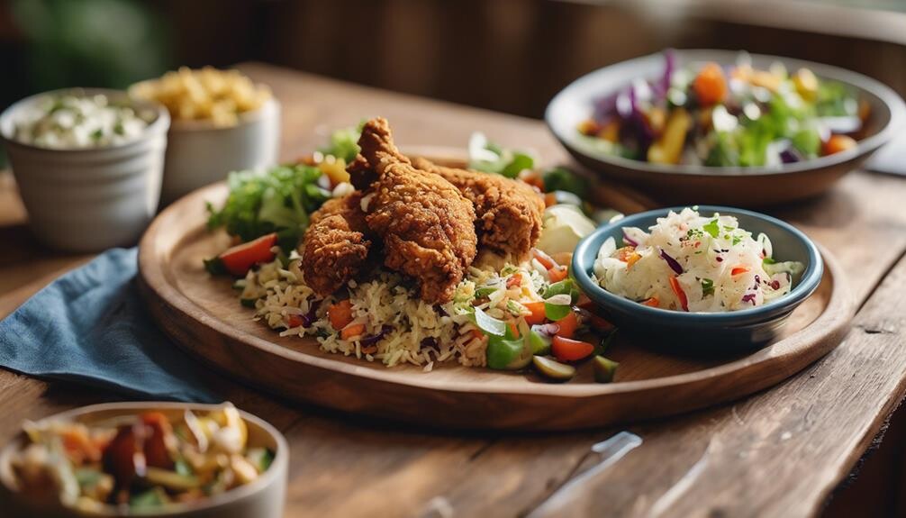 complementary dishes for dirty rice