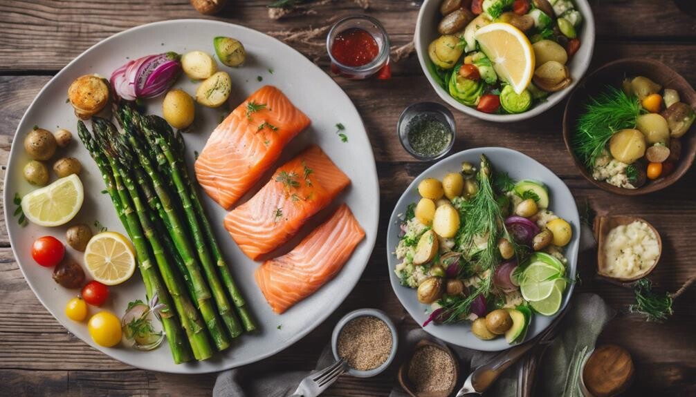 complementary dishes for salmon