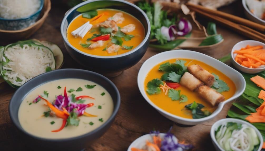 complementary dishes for thai soup