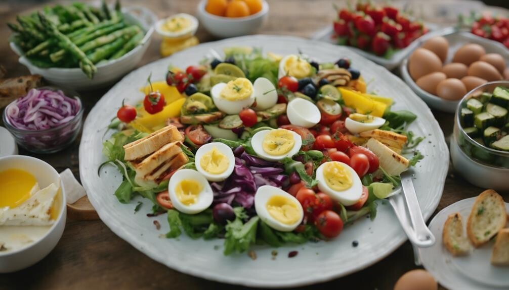 complementing 7 layer salad