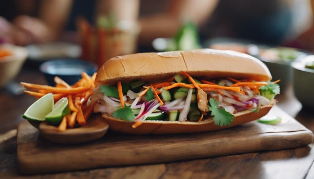 complementing bahn mi flavors