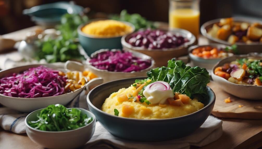 complementing beans and greens