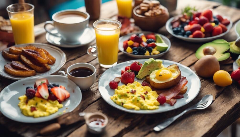 complementing breakfast potatoes with sides