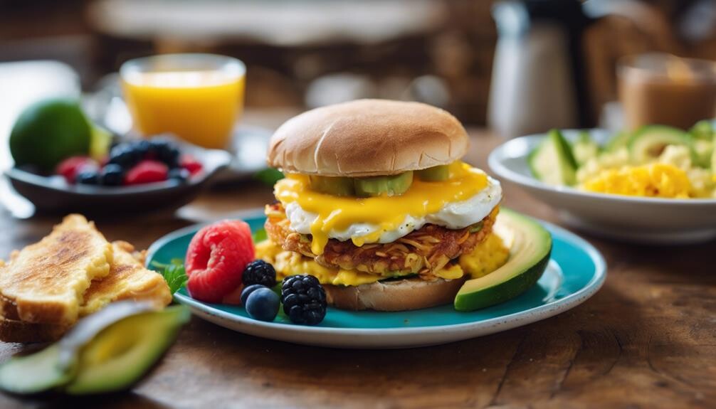 complementing breakfast sandwich sides