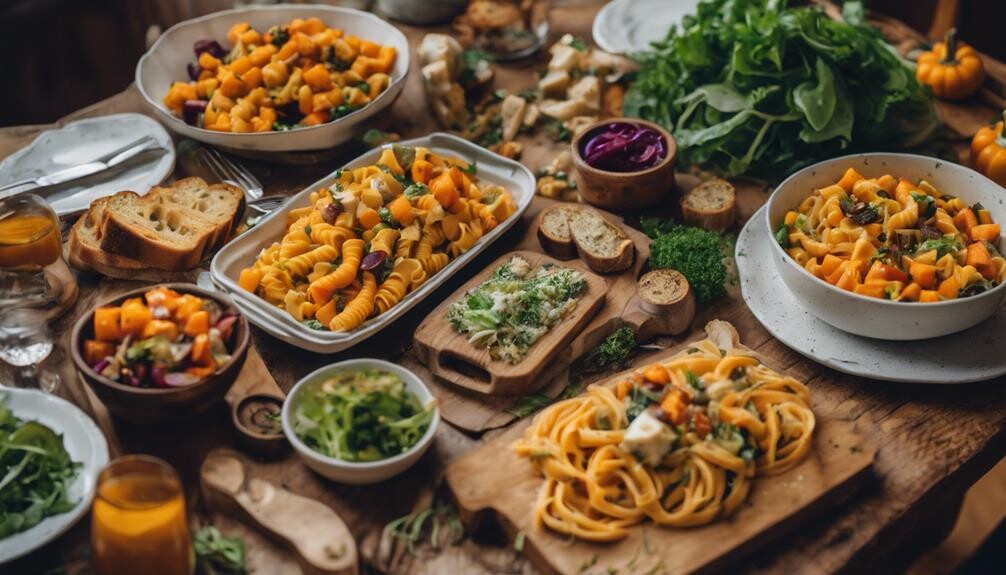 complementing butternut squash pasta