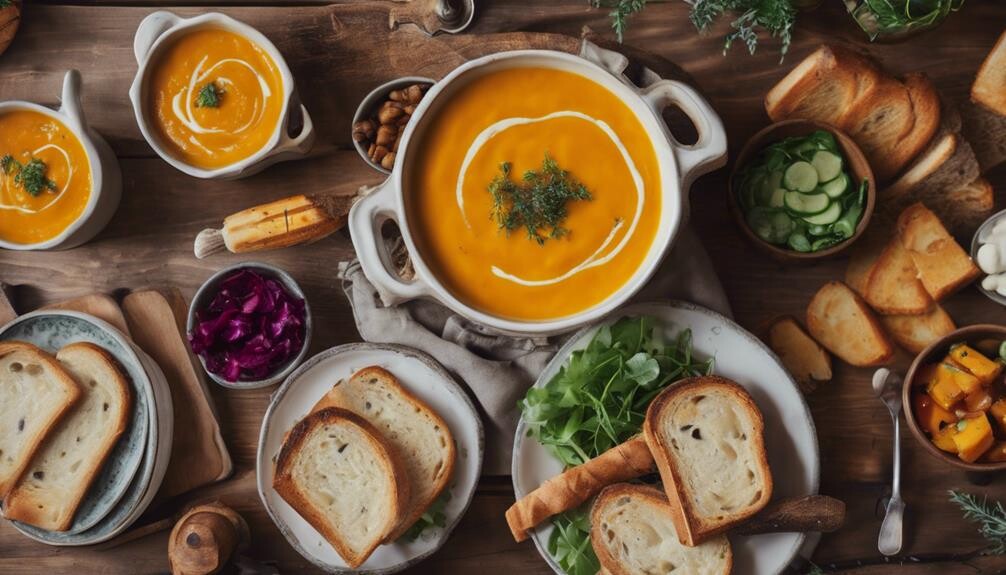 complementing butternut squash soup