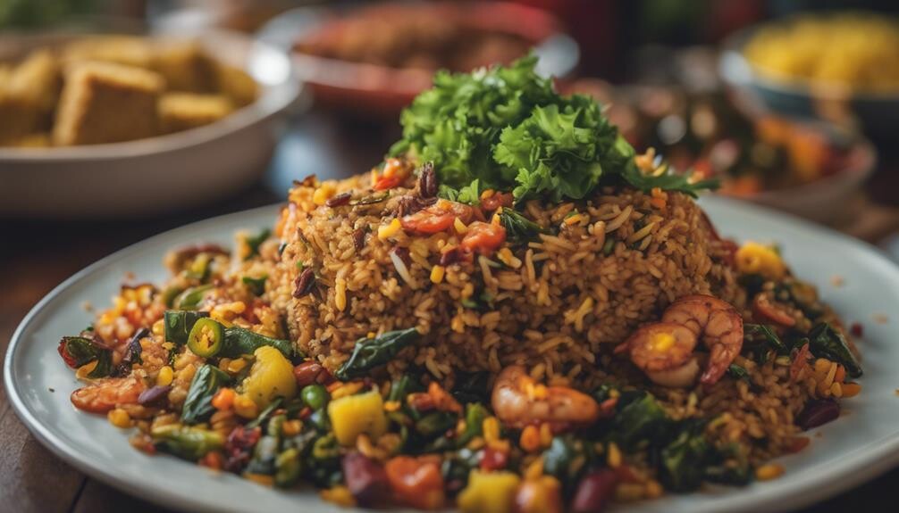 complementing cajun dirty rice