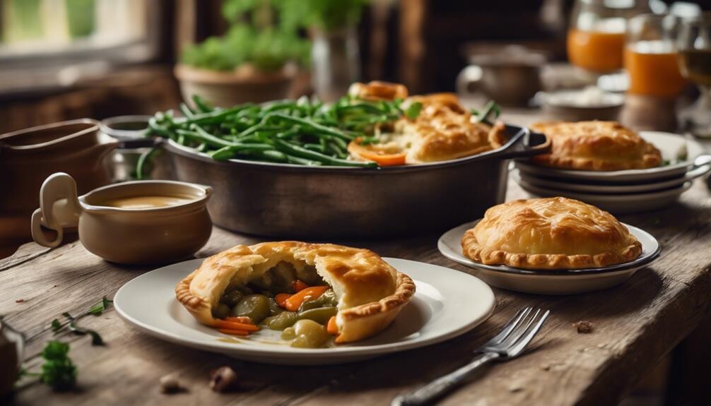 complementing chicken pies with sides
