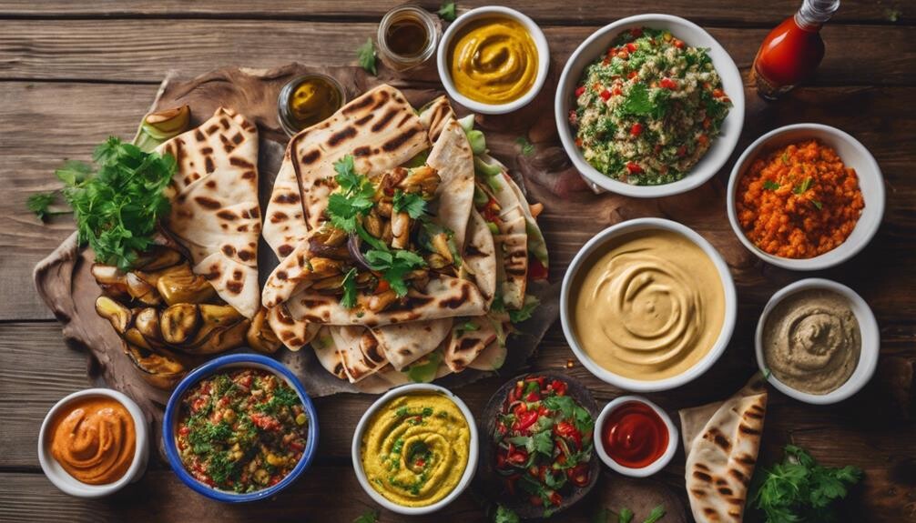 complementing chicken shawarma flavors