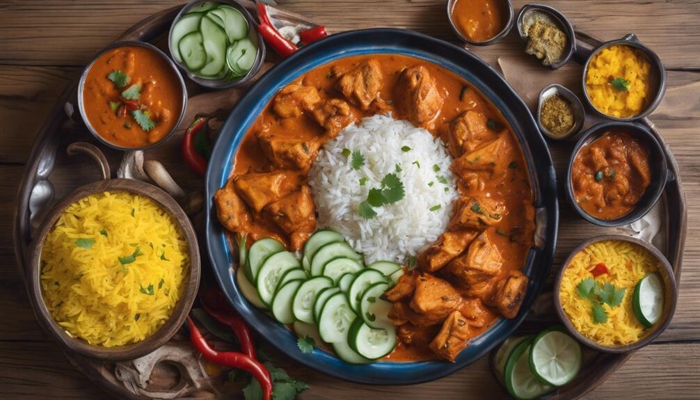 complementing chicken tikka masala