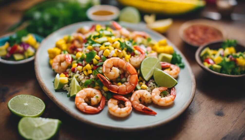 complementing chili lime shrimp
