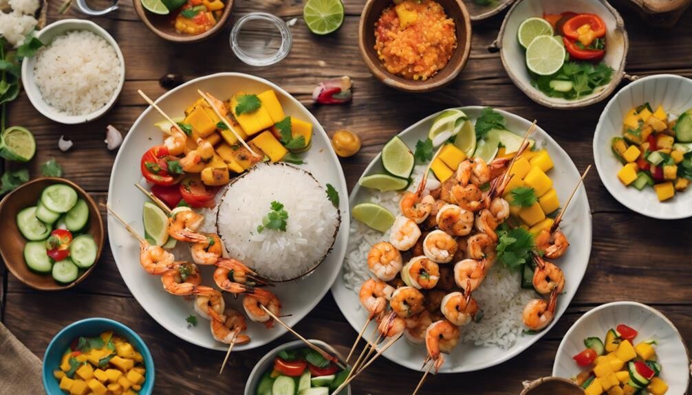 complementing coconut rice perfectly