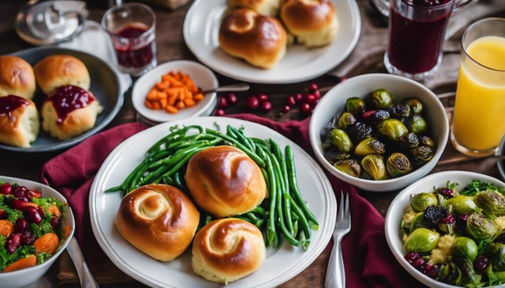 complementing dinner rolls with sides