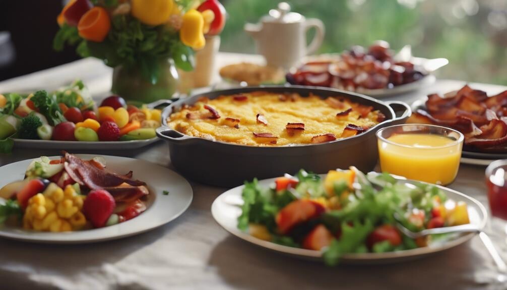 complementing egg casserole dishes