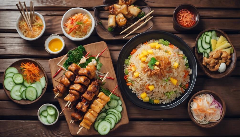 complementing egg fried rice