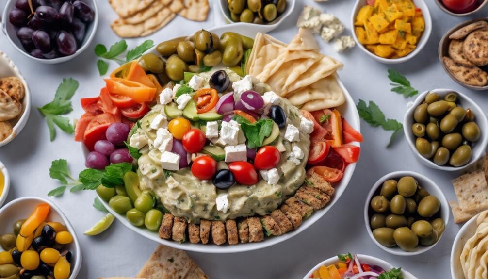 complementing greek pasta salad