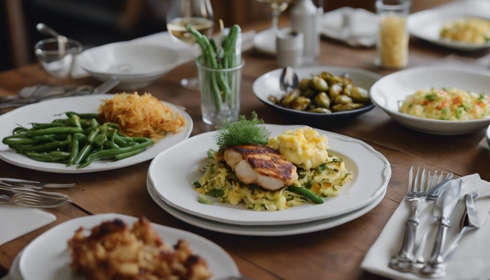 complementing hash browns for dinner