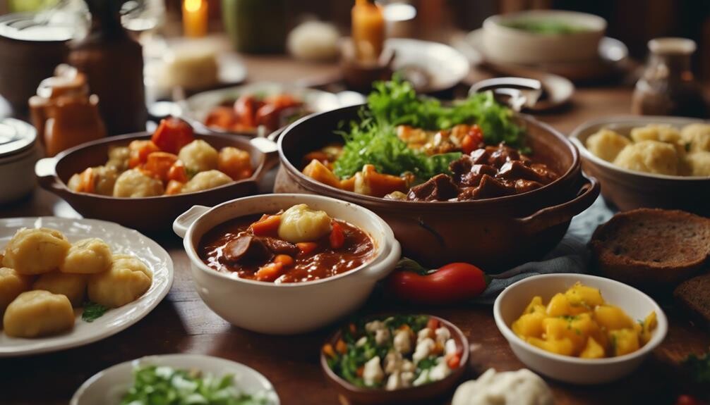 complementing hungarian goulash perfectly