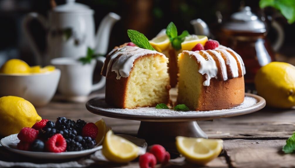 complementing lemon pound cake