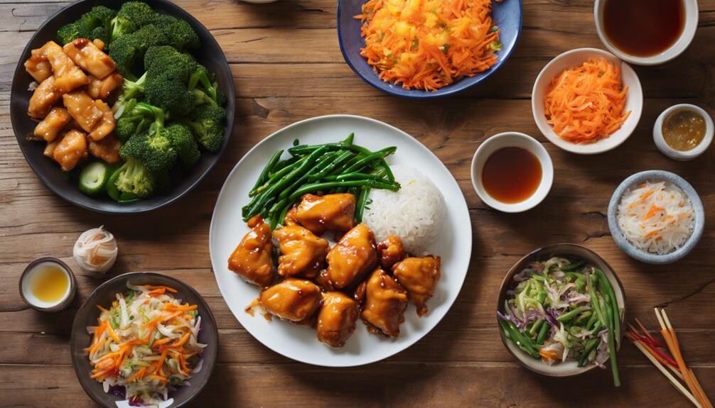 complementing mandarin orange chicken options