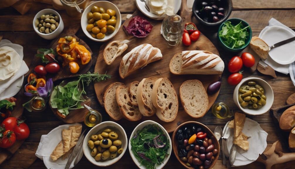 complementing olive bread perfectly