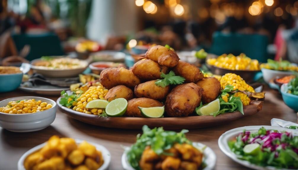 complementing papas rellenas perfectly