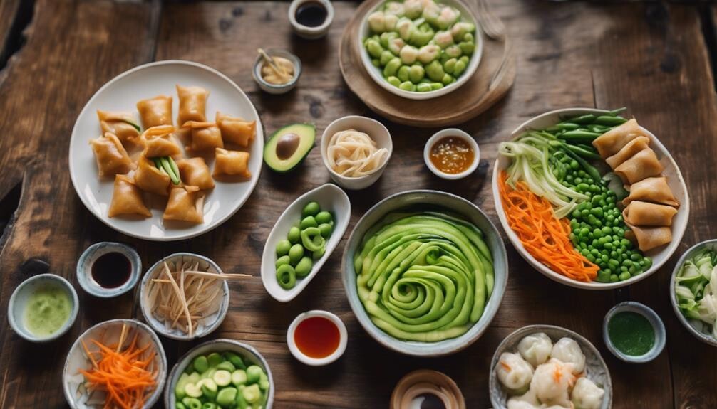 complementing sesame noodles with sides