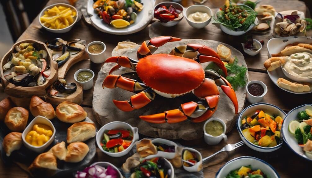 complementing stone crab feast