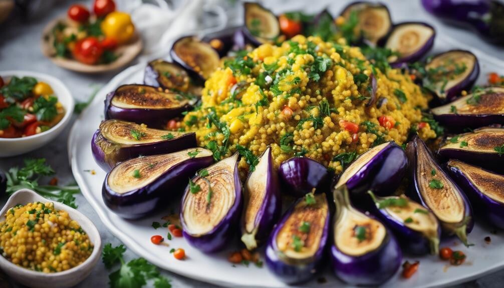 complementing stuffed eggplant meals