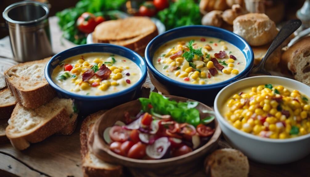 corn chowder side dishes