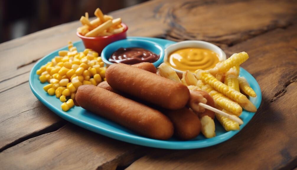 corndogs and tasty sides