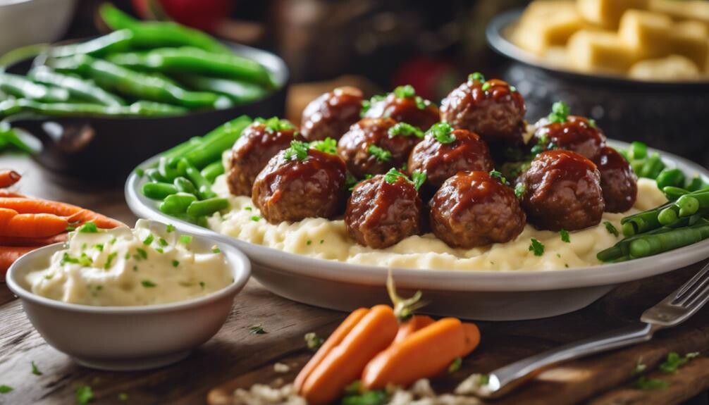 crockpot meatballs side dishes