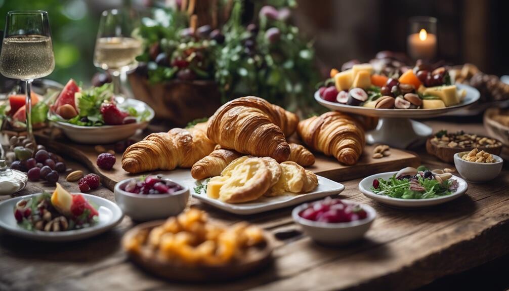 croissants lunch side dishes