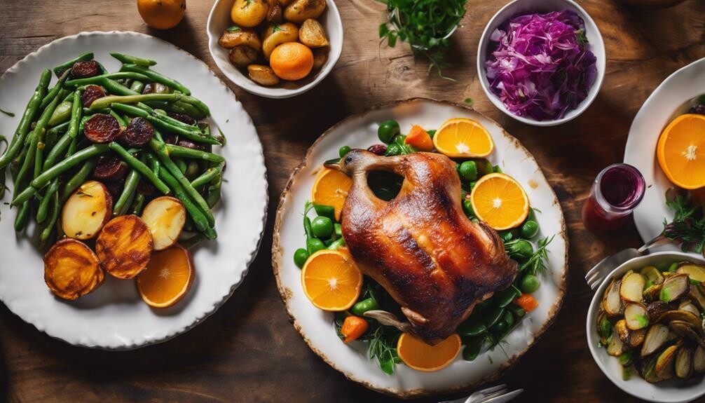 duck a l orange sides