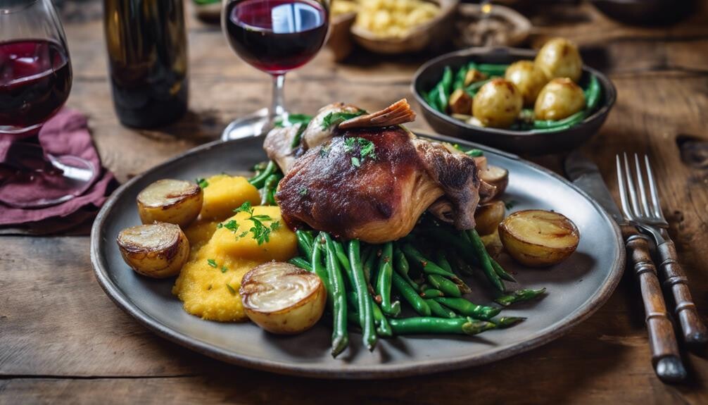 duck confit side dishes