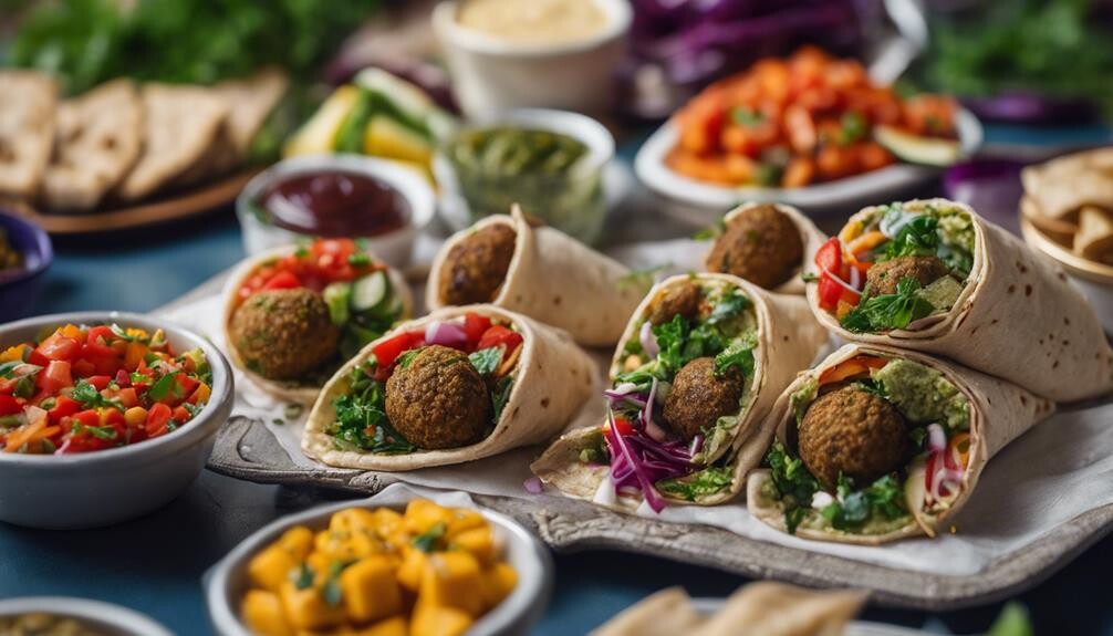 falafel wrap side dishes