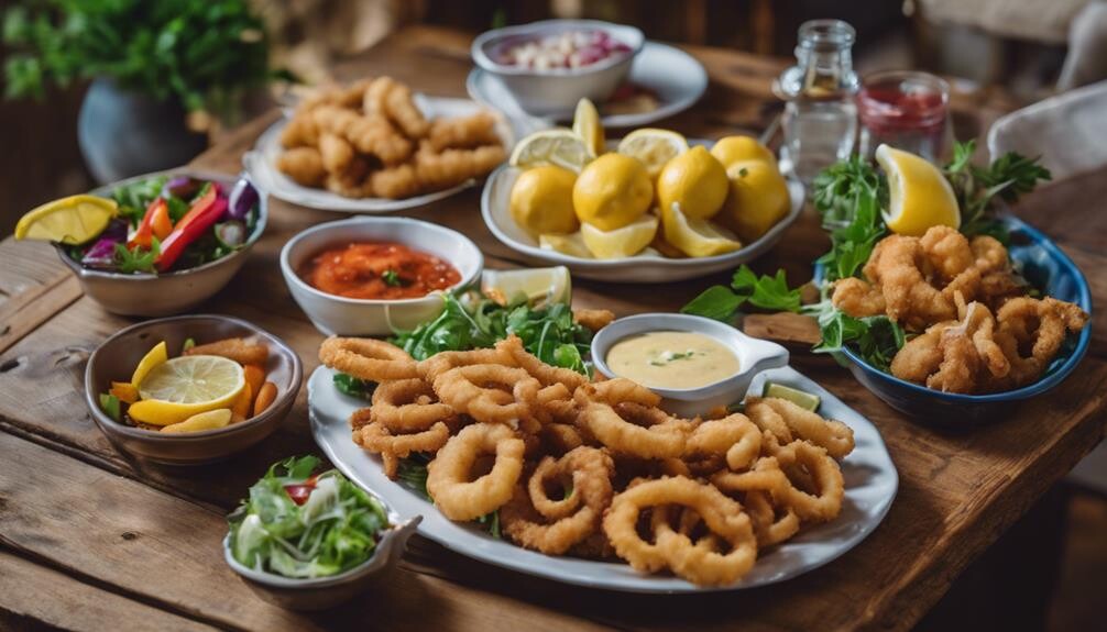 fried calamari side dishes